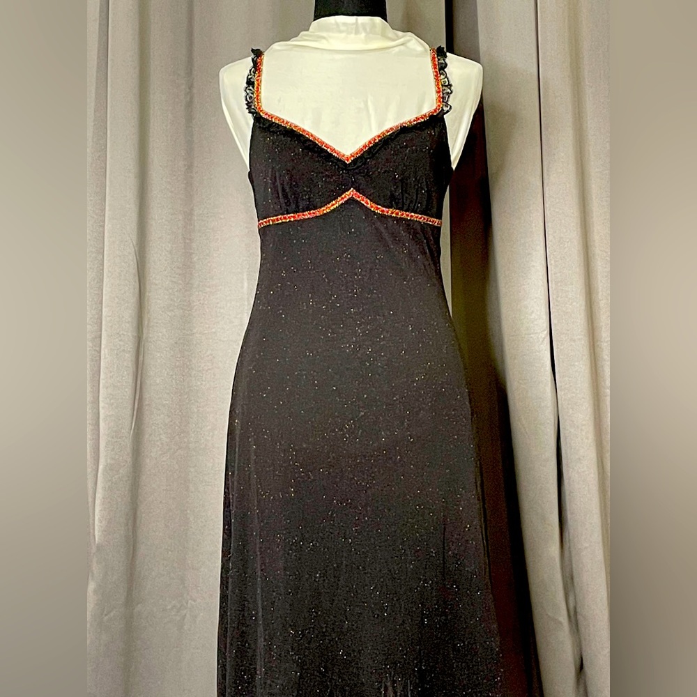 Betsey Johnson Black Midi Dress